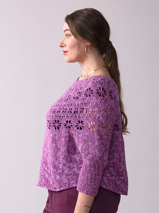 Plum Blossom Crochet Top Kit
