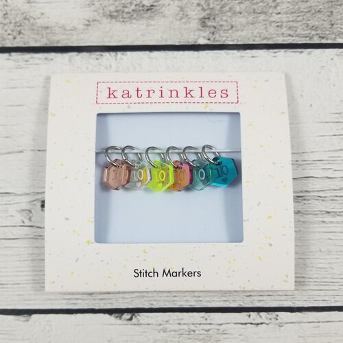 Tiny Acrylic Cast On Counting Stitch Marker Set